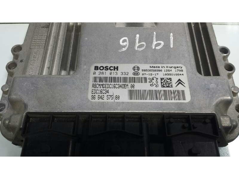 Recambio de centralita motor uce para peugeot 308 confort referencia OEM IAM 0281013332 9664257580 KIT - BOSCH