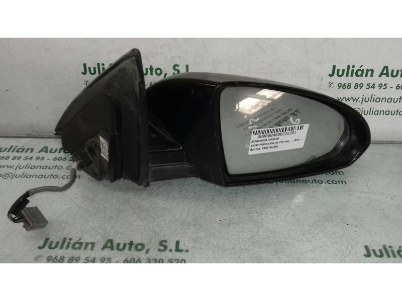 Recambio de retrovisor derecho para nissan primera berlina (p12) visia referencia OEM IAM 96301AU464  ELECTRICO