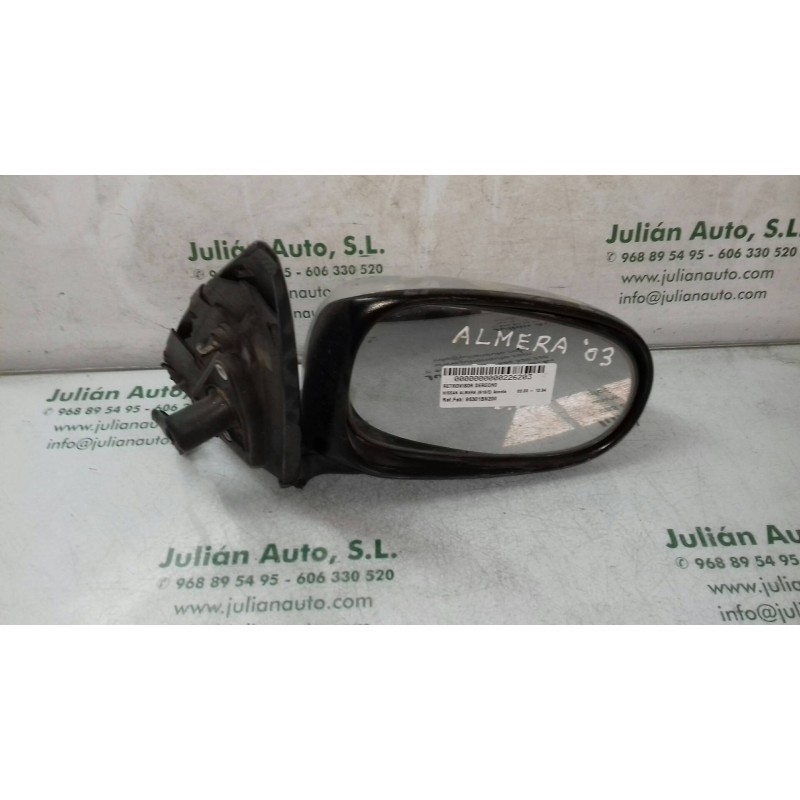 Recambio de retrovisor derecho para nissan almera (n16/e) acenta referencia OEM IAM 96301BN200  ELECTRICO