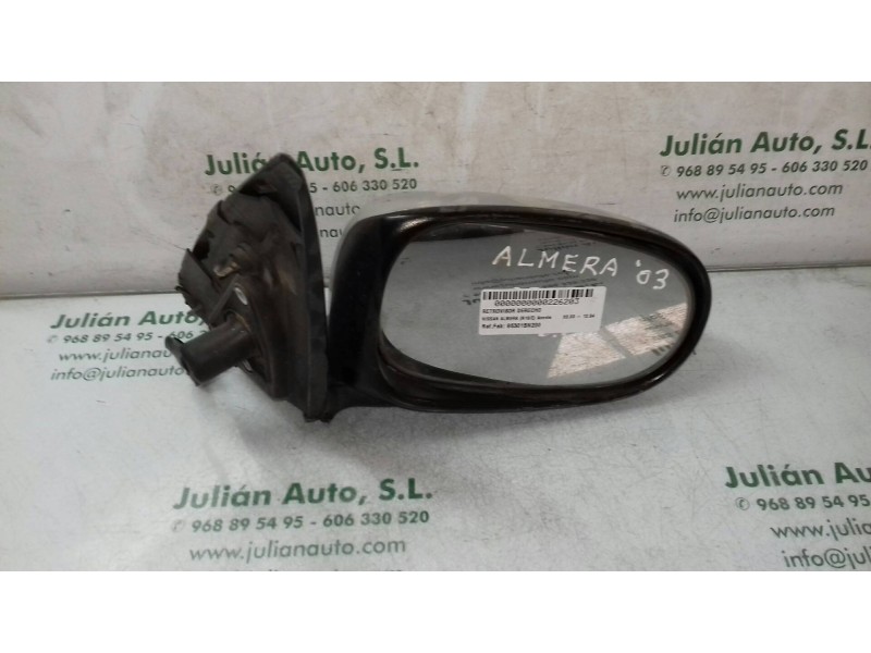 Recambio de retrovisor derecho para nissan almera (n16/e) acenta referencia OEM IAM 96301BN200  ELECTRICO