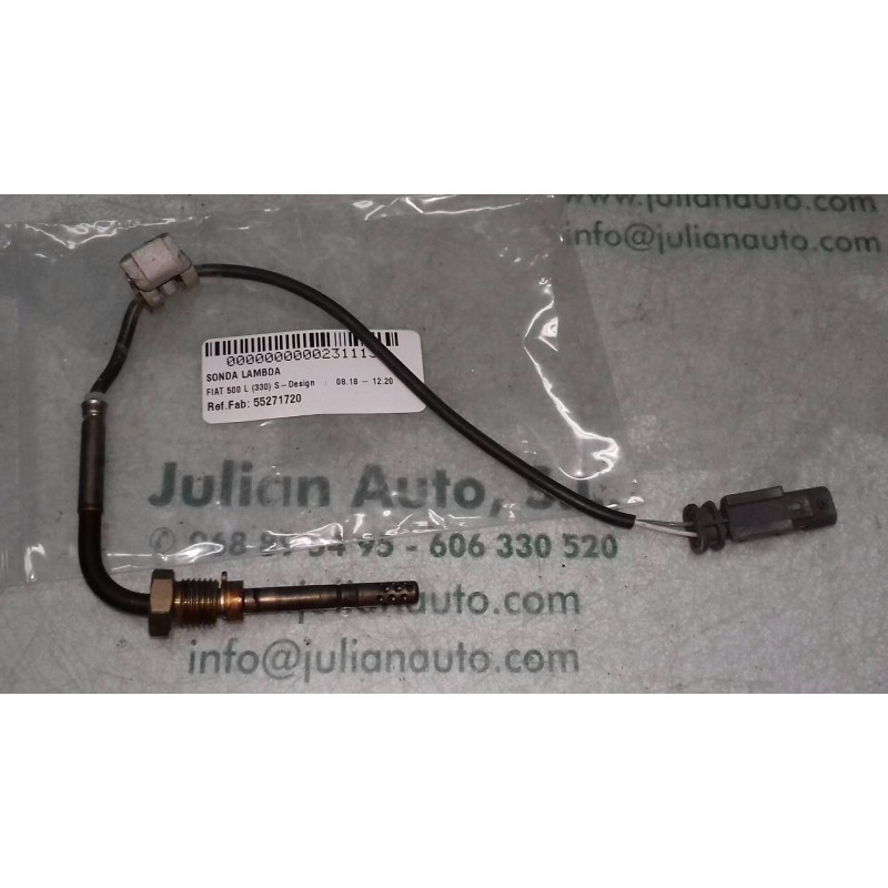 Recambio de sonda lambda para fiat 500 l (330) s-design referencia OEM IAM 55271720  2 PINES