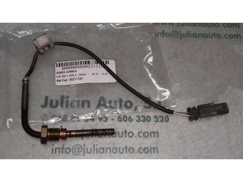Recambio de sonda lambda para fiat 500 l (330) s-design referencia OEM IAM 55271720  2 PINES