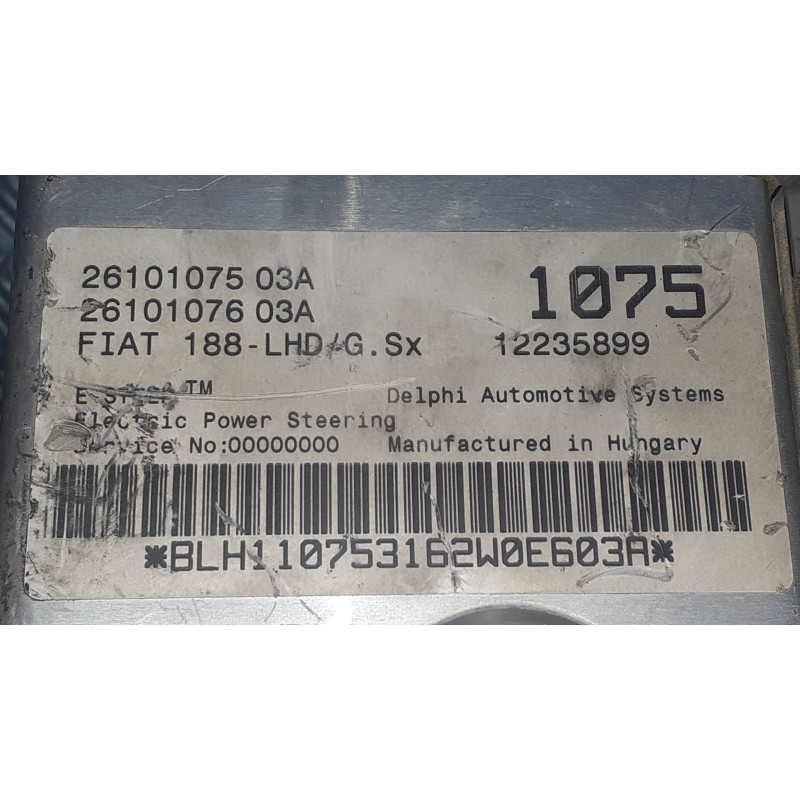 Recambio de columna direccion para fiat punto berlina (188) 1.2 8v active referencia OEM IAM 2610107503A 2610107603A 12235899