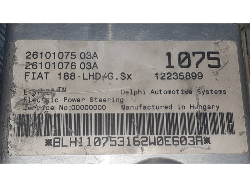 Recambio de columna direccion para fiat punto berlina (188) 1.2 8v active referencia OEM IAM 2610107503A 2610107603A 12235899