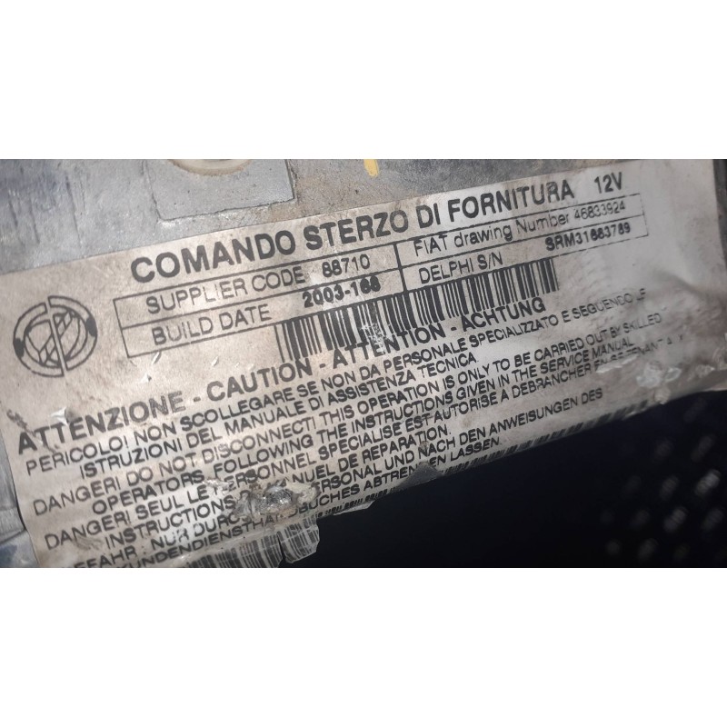Recambio de columna direccion para fiat punto berlina (188) 1.2 8v active referencia OEM IAM 2610107503A 2610107603A 12235899