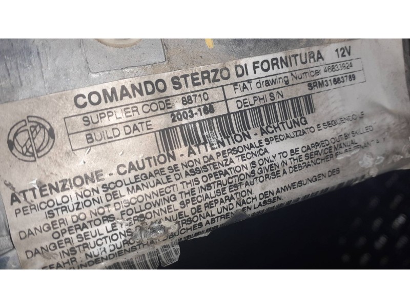 Recambio de columna direccion para fiat punto berlina (188) 1.2 8v active referencia OEM IAM 2610107503A 2610107603A 12235899