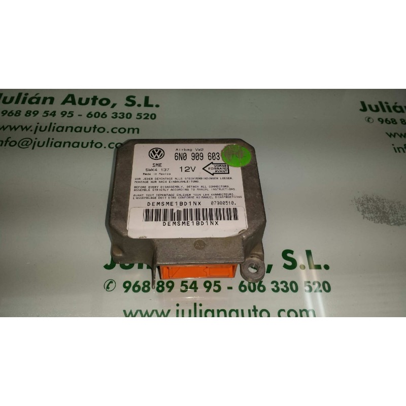 Recambio de centralita airbag para seat toledo (1l) base referencia OEM IAM 6N0909603 5WK4137 