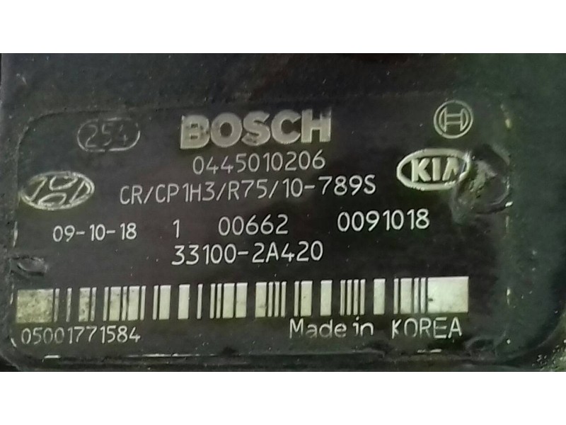 Recambio de bomba inyeccion para kia soul burner referencia OEM IAM 331002A420 0445010206 BOSCH