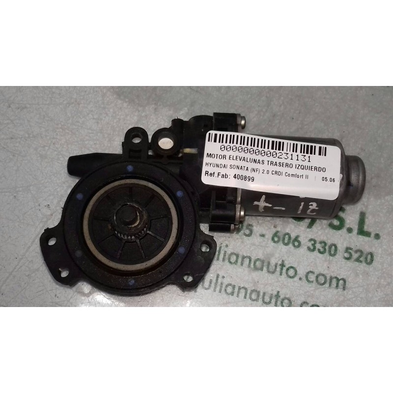 Recambio de motor elevalunas trasero izquierdo para hyundai sonata (nf) 2.0 crdi comfort ii referencia OEM IAM 400899 0899NF 2 P