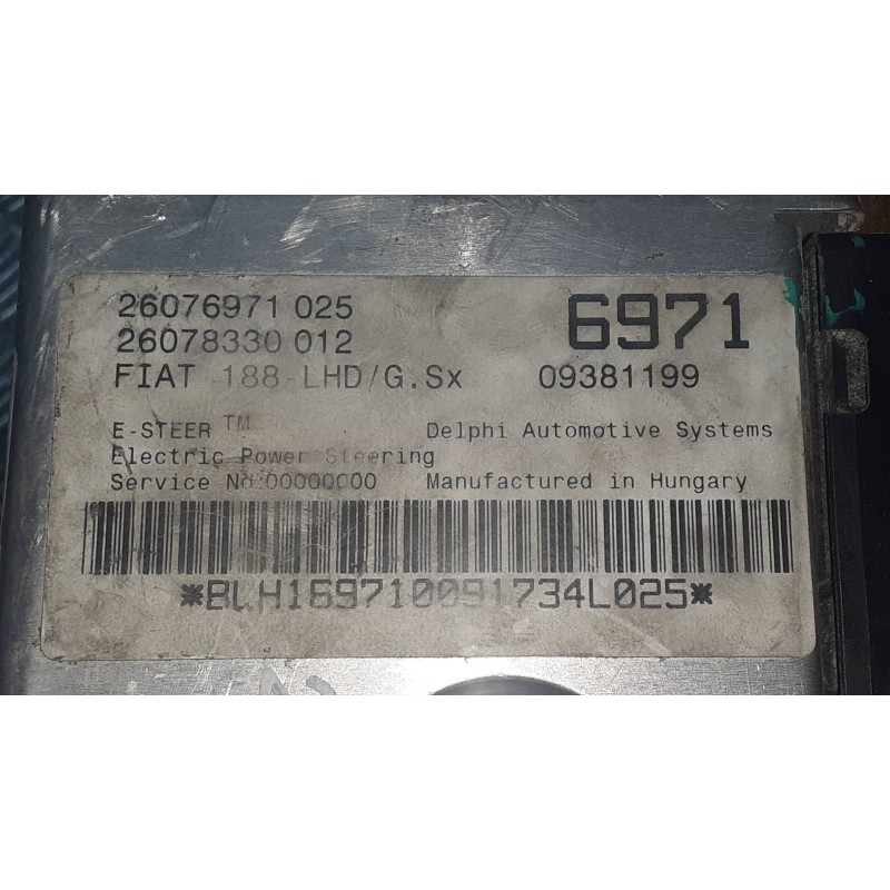 Recambio de columna direccion para fiat punto berlina (188) 1.2 16v elx referencia OEM IAM 697109381199 26076971025 26087456