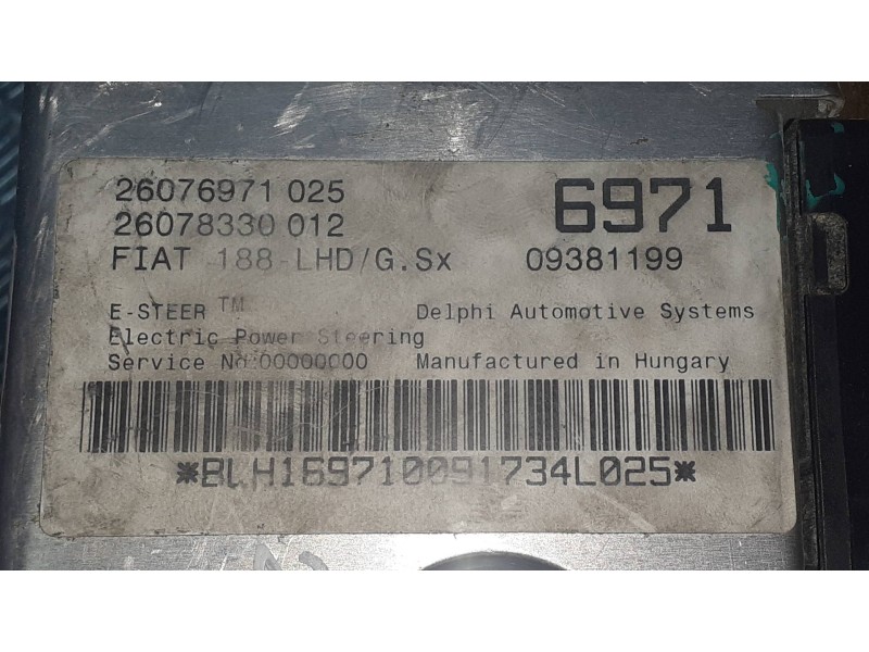 Recambio de columna direccion para fiat punto berlina (188) 1.2 16v elx referencia OEM IAM 697109381199 26076971025 26087456