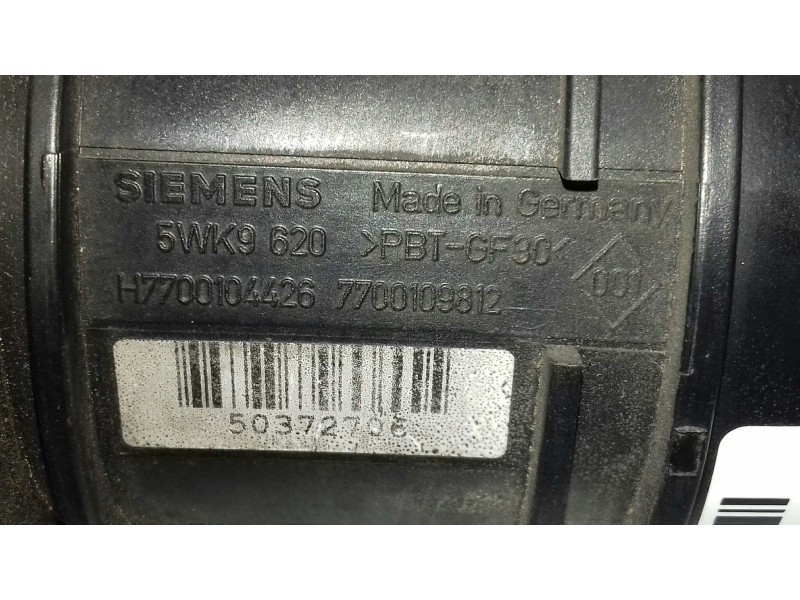 Recambio de caudalimetro para renault megane ii berlina 5p dynamique referencia OEM IAM 700104426 7700109812 5WK9620