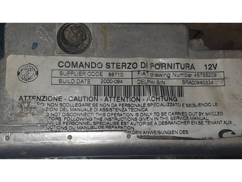 Recambio de columna direccion para fiat punto berlina (188) 1.2 16v elx referencia OEM IAM 697109381199 26076971025 26087456