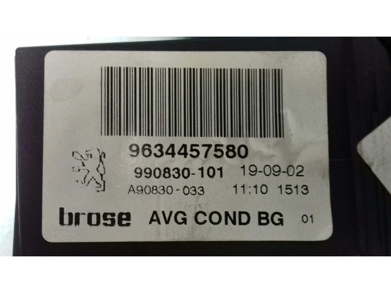 Recambio de motor elevalunas delantero izquierdo para peugeot 307 (s1) xr referencia OEM IAM 9634457580 990830101 0130821767