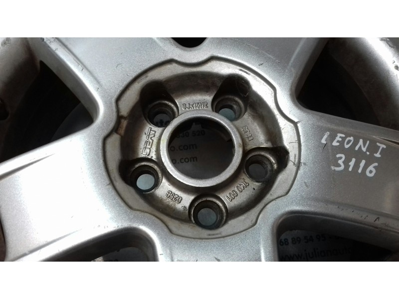 Recambio de llanta para seat leon (1m1) sport referencia OEM IAM 1M0601 6Jx15H2 ET 38