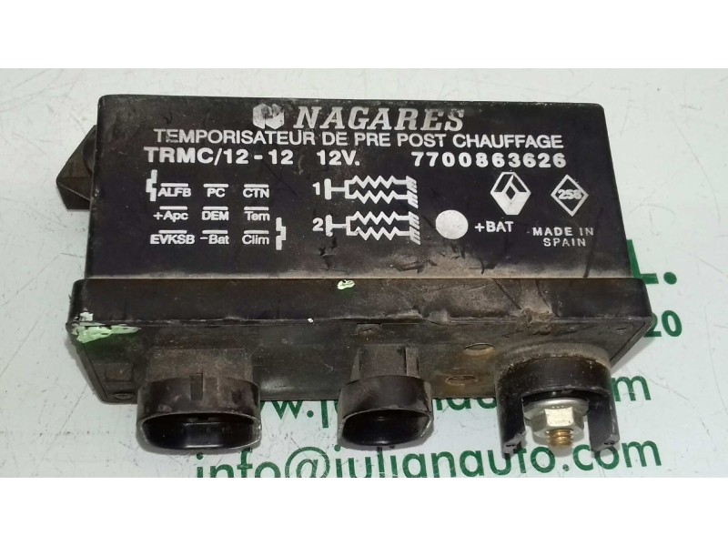 Recambio de caja precalentamiento para renault laguna grandtour (k56) 2.2 diesel referencia OEM IAM 7700863626  NAGARES Recambio de caja precalentamiento para renault laguna grandtour (k56) 2.2 diesel referencia OEM IAM 7700863626  NAGARES