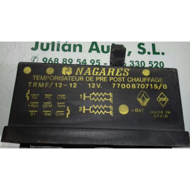 Recambio de caja precalentamiento para renault megane i classic (la0) 1.9 d europa referencia OEM IAM 7700870715B  NAGARES