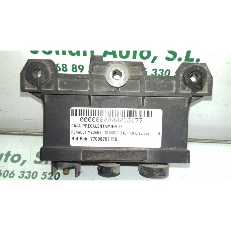 Recambio de caja precalentamiento para renault megane i classic (la0) 1.9 d europa referencia OEM IAM 7700870715B  NAGARES