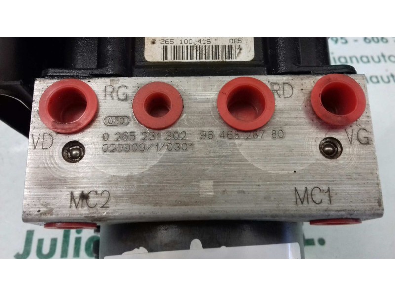 Recambio de abs para peugeot 307 (s1) xr referencia OEM IAM 9646828780 0265231302 0265800301