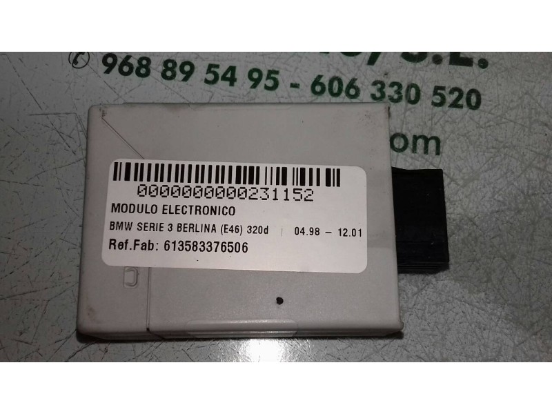 Recambio de modulo electronico para bmw serie 3 berlina (e46) 320d referencia OEM IAM 613583376506 05021100 110187