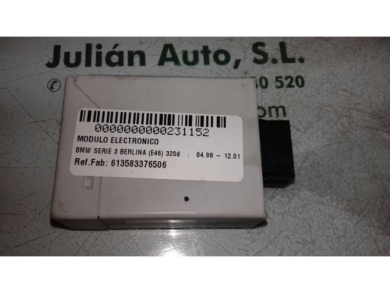 Recambio de modulo electronico para bmw serie 3 berlina (e46) 320d referencia OEM IAM 613583376506 05021100 110187