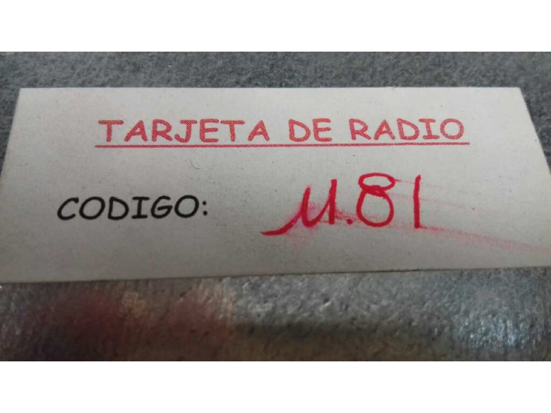 Recambio de sistema audio / radio cd para volkswagen passat variant (3c5) advance referencia OEM IAM VWZ2Z2F4097877 184380910110