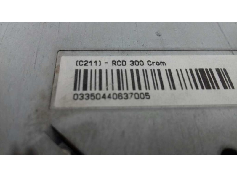 Recambio de sistema audio / radio cd para volkswagen passat variant (3c5) advance referencia OEM IAM VWZ2Z2F4097877 184380910110