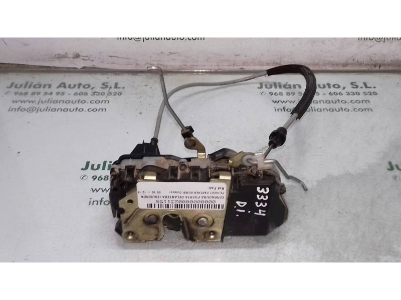 Recambio de cerradura puerta delantera izquierda para peugeot partner kombi outdoor referencia OEM IAM   6 PINES