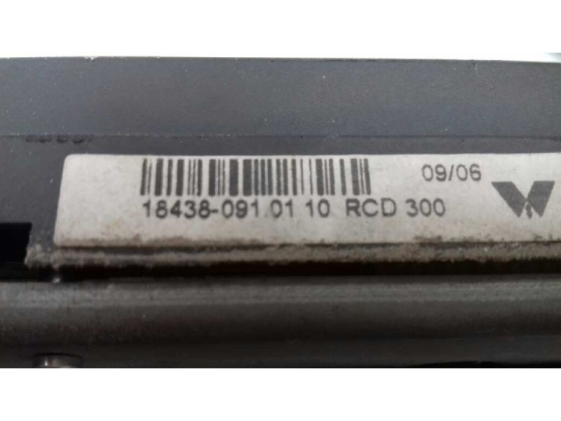 Recambio de sistema audio / radio cd para volkswagen passat variant (3c5) advance referencia OEM IAM VWZ2Z2F4097877 184380910110