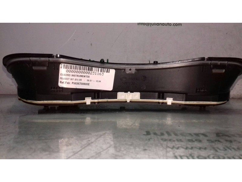 Recambio de cuadro instrumentos para peugeot 307 (s1) xs referencia OEM IAM P9636708880E 216518703 SAGEM