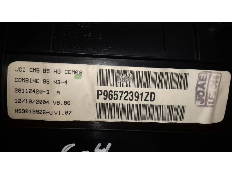 Recambio de cuadro instrumentos para citroen c4 berlina vtr plus referencia OEM IAM P96572391ZD 216742437 