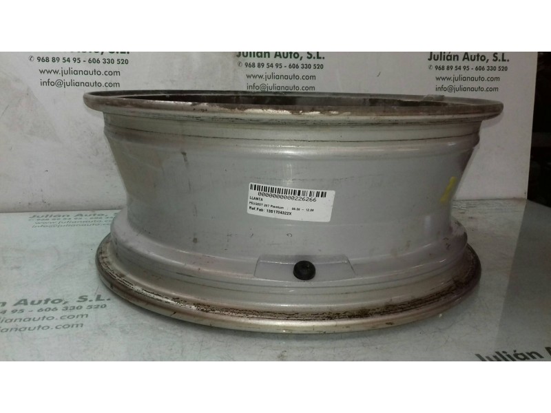 Recambio de llanta para peugeot 207 premium referencia OEM IAM 13S1704322X 6JX16CH4-27 