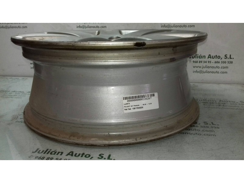 Recambio de llanta para peugeot 207 premium referencia OEM IAM 13S1704322X 6JX16CH4-27 