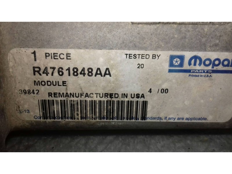 Recambio de modulo confort para chrysler voyager (es) 3.0 le referencia OEM IAM R4761848AA 04796123 39842