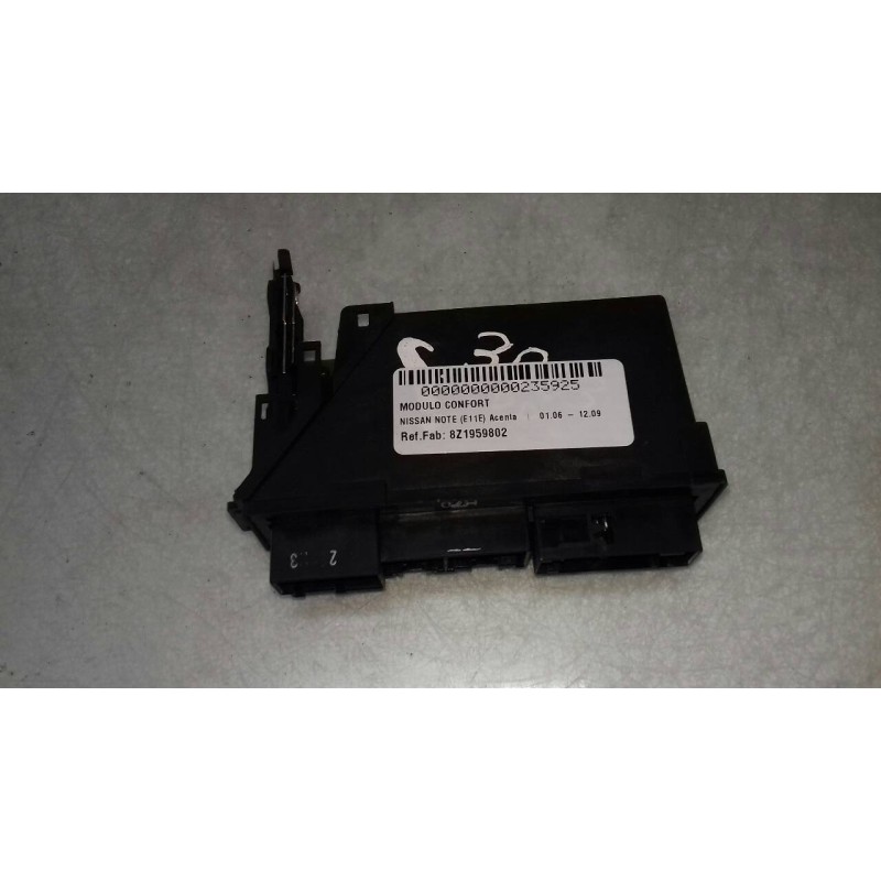 Recambio de modulo confort para nissan note (e11e) acenta referencia OEM IAM 8Z1959802 9700104330102 SIEMENS