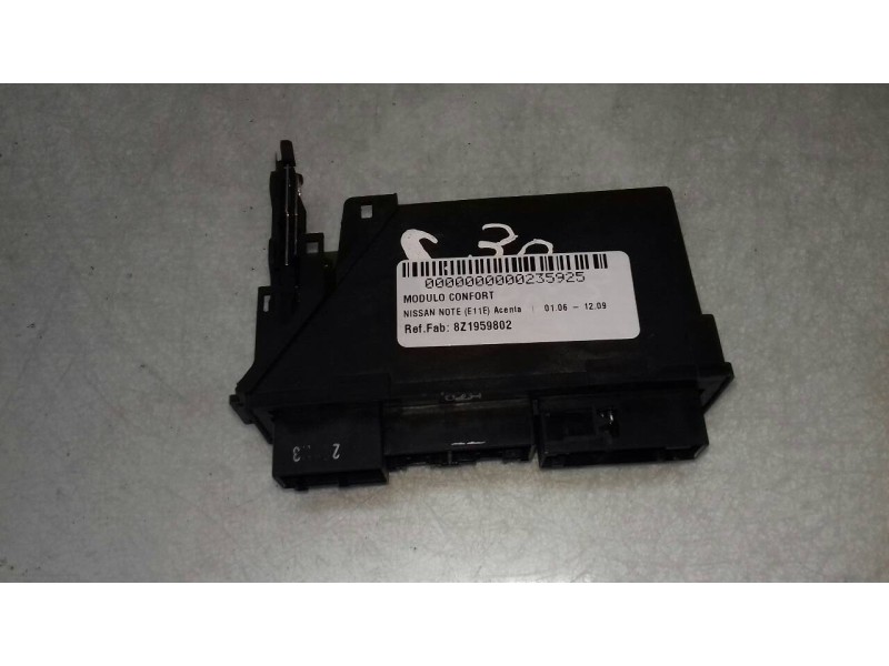 Recambio de modulo confort para nissan note (e11e) acenta referencia OEM IAM 8Z1959802 9700104330102 SIEMENS