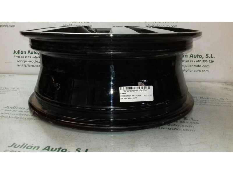 Recambio de llanta para citroen ds3 style referencia OEM IAM 9688118277 6JX16CH 