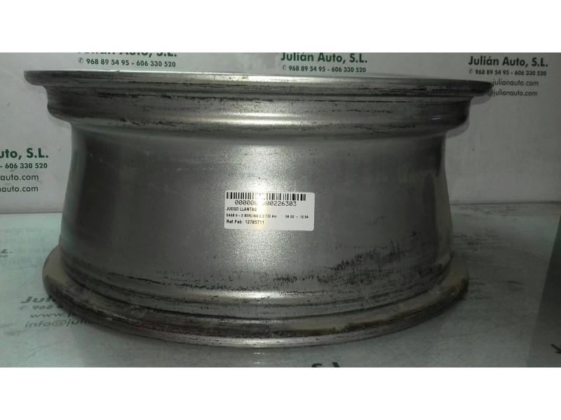 Recambio de juego llantas para saab 9-3 berlina 2.2 tid arc referencia OEM IAM 12785711 7JX17H2 OFF41 Recambio de juego llantas para saab 9-3 berlina 2.2 tid arc referencia OEM IAM 12785711 7JX17H2 OFF41