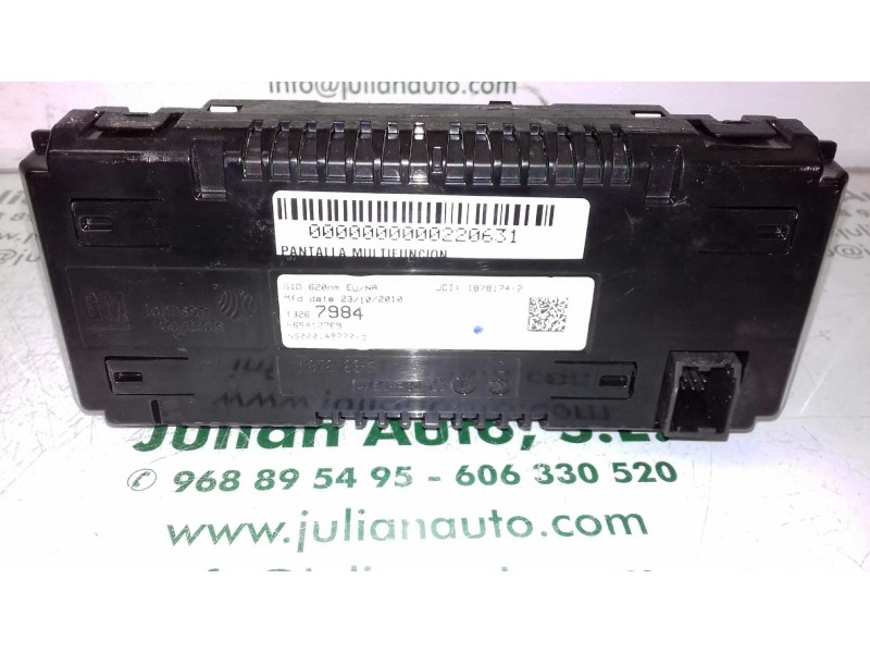 Recambio de pantalla multifuncion para opel astra j lim. enjoy referencia OEM IAM 13267984 565412769 NS000149777D