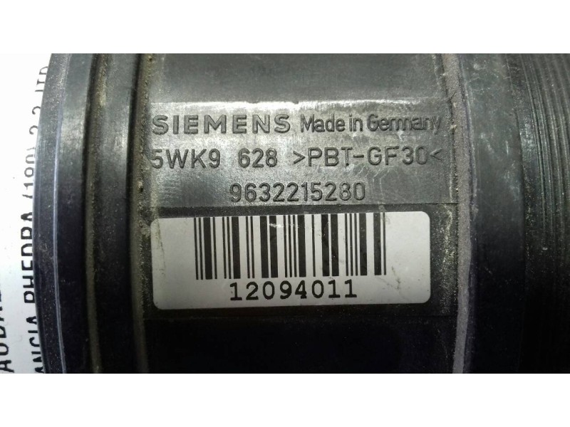 Recambio de caudalimetro para lancia phedra (180) 2.2 jtd referencia OEM IAM 9632215280 12094011 SIEMENS