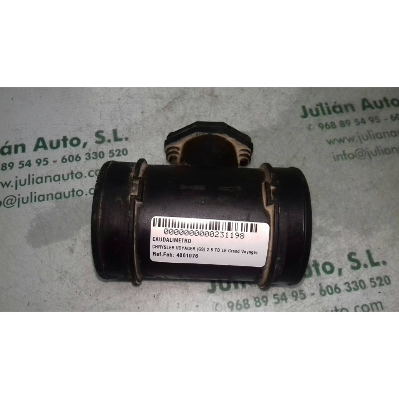 Recambio de caudalimetro para chrysler voyager (gs) 2.5 td le grand voyager referencia OEM IAM 4861076 0281002132 BOSCH