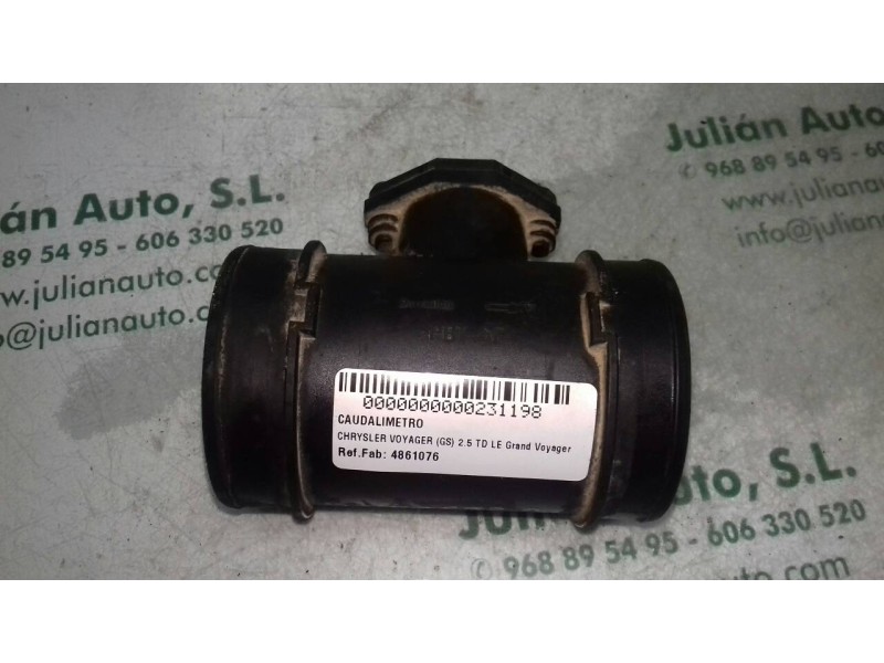 Recambio de caudalimetro para chrysler voyager (gs) 2.5 td le grand voyager referencia OEM IAM 4861076 0281002132 BOSCH