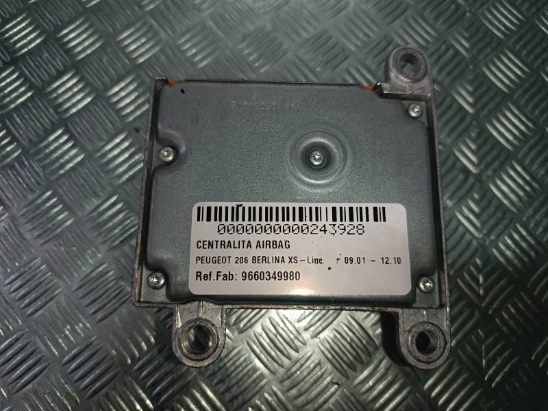 Recambio de centralita airbag para peugeot 206 berlina xs-line referencia OEM IAM 9660349980 602327300 AUTOLIV