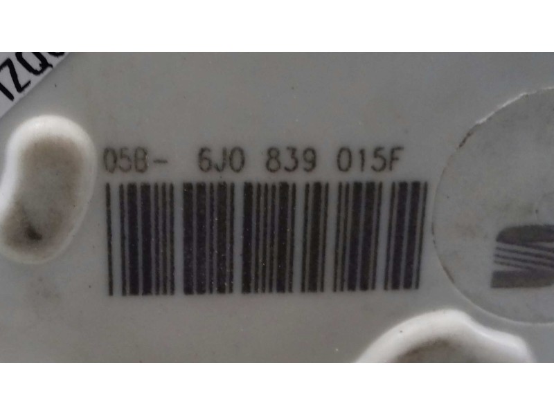 Recambio de cerradura puerta trasera izquierda para seat ibiza (6p1) reference referencia OEM IAM 6J0839015F 3+3 PINES NEGRO