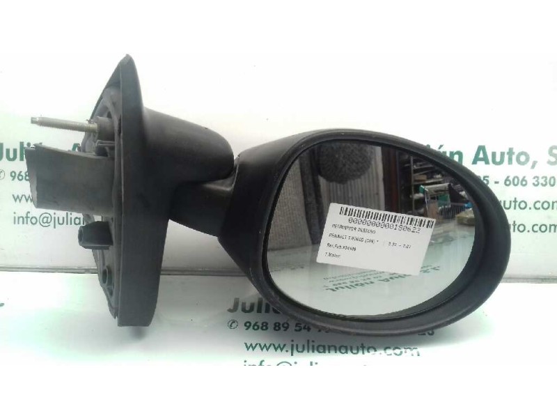 Recambio de retrovisor derecho para renault twingo (co6) referencia OEM IAM 934989  ELECTRICO