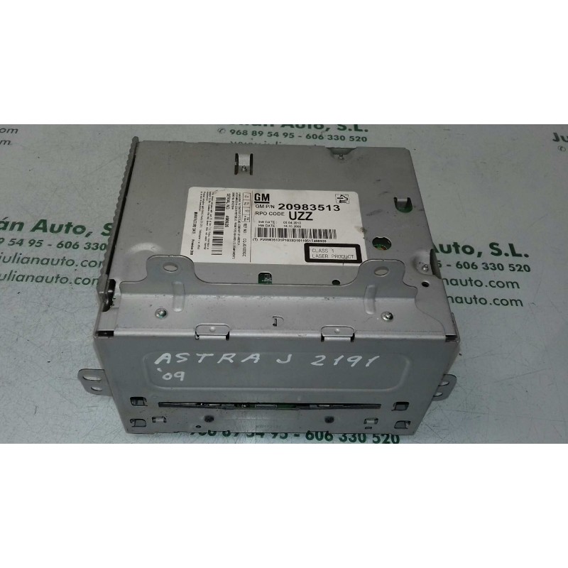 Recambio de sistema audio / radio cd para opel astra j lim. enjoy referencia OEM IAM 20983513 498926 