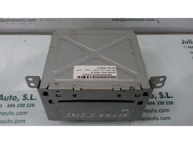 Recambio de sistema audio / radio cd para opel astra j lim. enjoy referencia OEM IAM 20983513 498926 