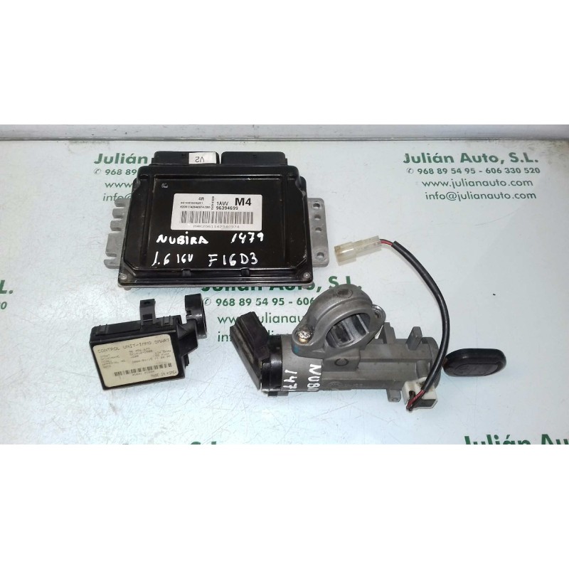 Recambio de centralita motor uce para daewoo nubira berlina se referencia OEM IAM 96394699 S010016042A1 KIT