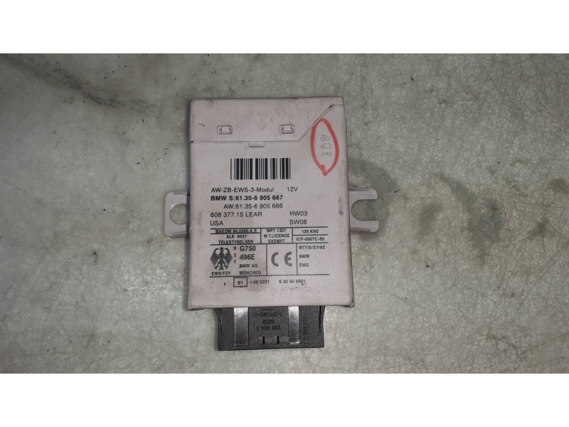 Recambio de centralita inmovilizador para bmw serie 3 compact (e46) 316ti referencia OEM IAM 61356905667  