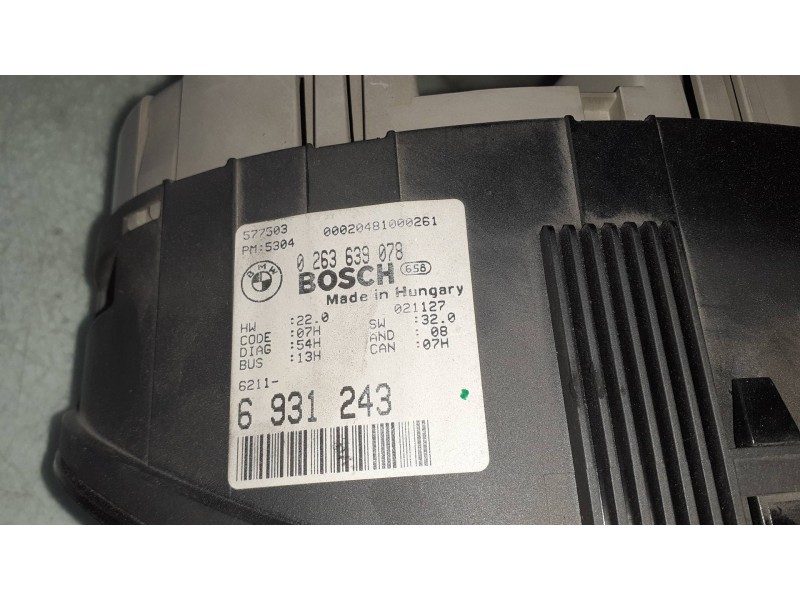 Recambio de cuadro instrumentos para bmw serie 3 compact (e46) 316ti referencia OEM IAM 0263639078  